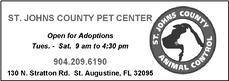 St. Johns County animal Control and Pet center